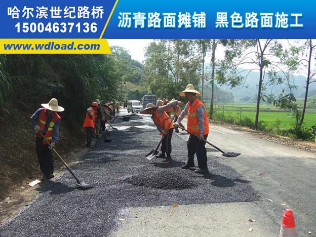 哈尔滨小区公路 县级公路路面施工